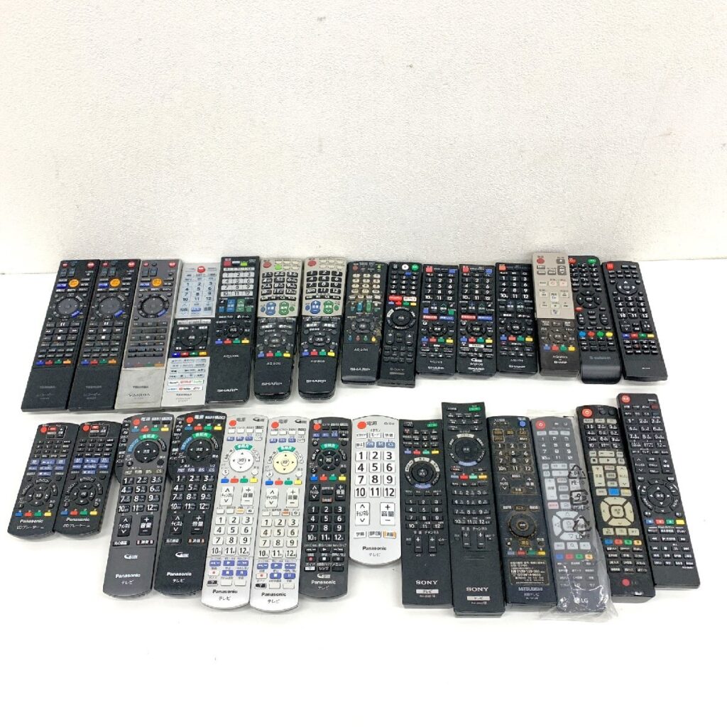テレビ レコーダー リモコン まとめ売り TOSHIBA/SHARP/Panasonic/SONY/LG/MITSUBISHI/S-cubism 他