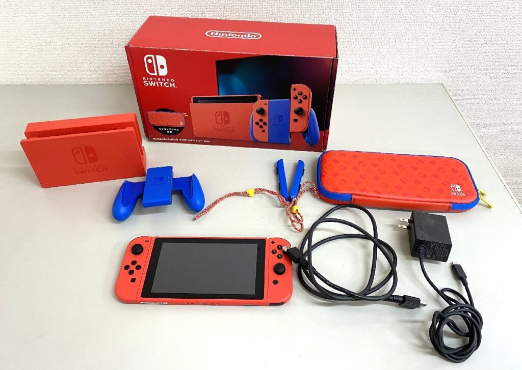 Nintendo 任天堂 Switch スイッチ HAC-001 マリオレッド×ブルー ゲーム機 本体 初期化・簡易動作確認済み