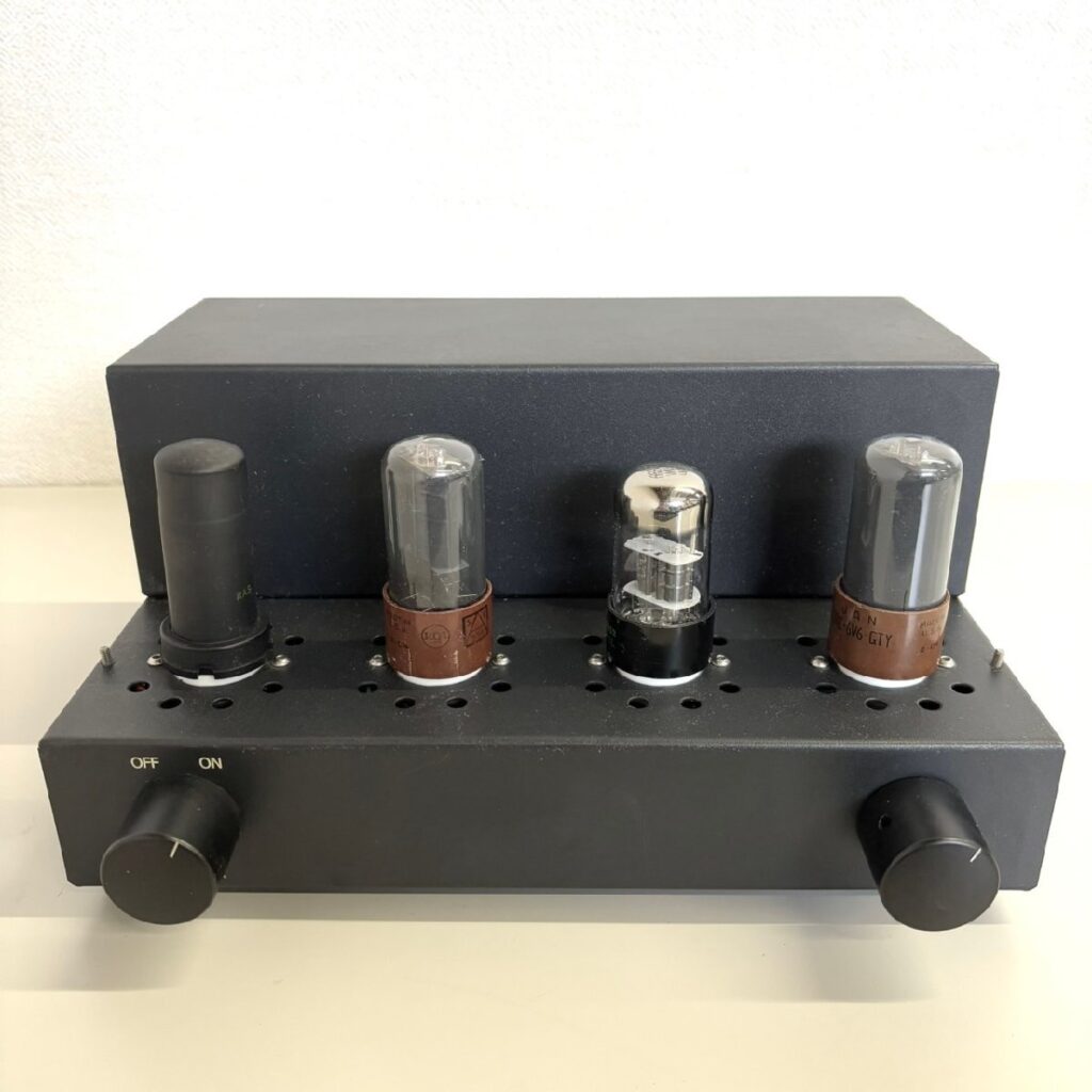 自作真空管アンプ CRC-6V6-GIY 2本 PhilipsECG 6SL7WGT 1本 RAYTHEON 5Z4 1本