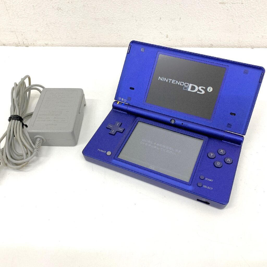 Nintendo 任天堂 ニンテンドーDSi TWL-001 メタリックブルー 充電コード付 初期化 簡易動作確認済み