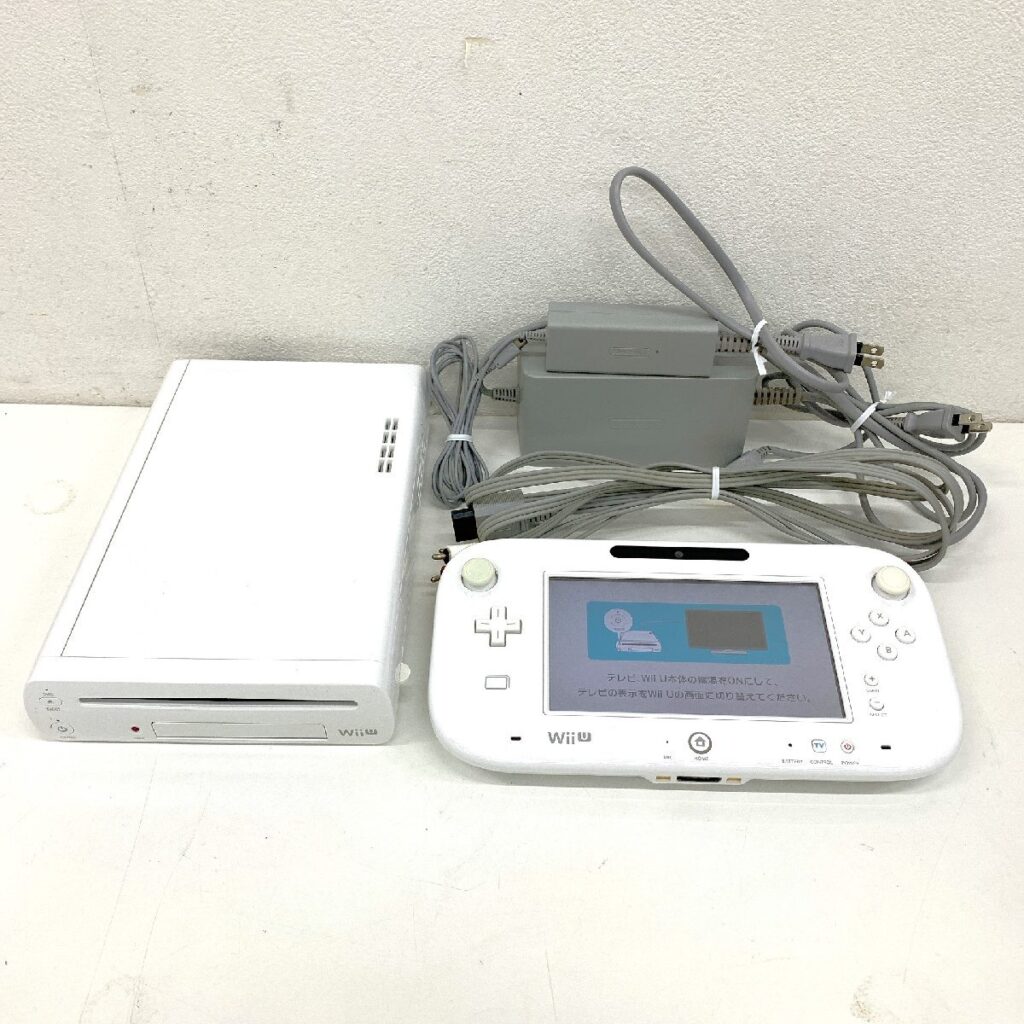 Nintendo 任天堂 ニンテンドー WiiU 本体 WUP-101 32GB ゲームパット WUP-010 通電確認 初期化済み