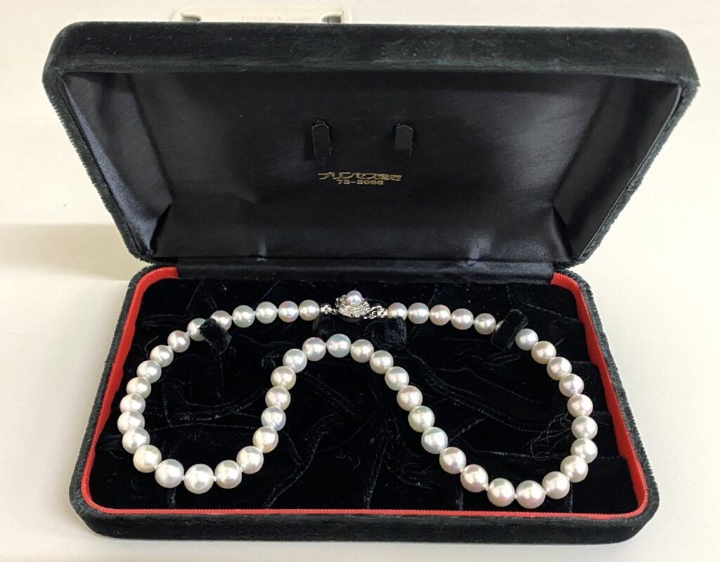 真珠 ネックレス SILVER シルバー アクセサリー 箱有り 44.76g