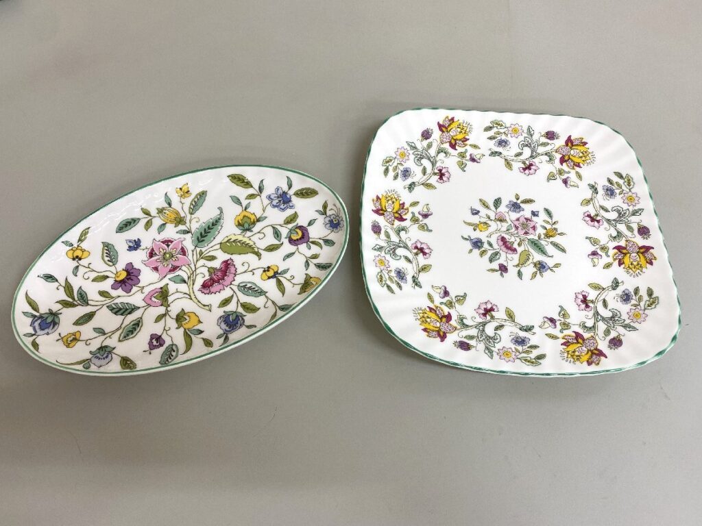 MINTON Haddon Hall ミントン ハドンホール 食器 プレート 2点 セット オーバルプレート スクエアプレート 箱付き