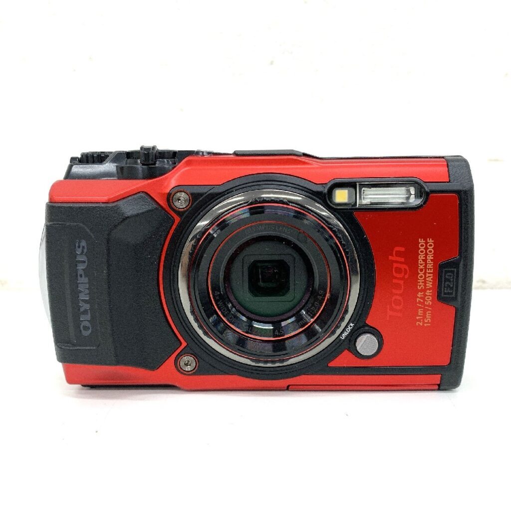 OLYMPUS オリンパス TOUGH TG-6 4K IM015 コンパクトデジタルカメラ レッド バッテリー付き 簡易動作確認済み