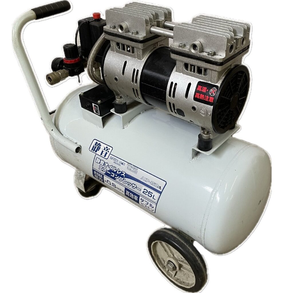 EARTH MAN コンプレッサー 静音コンプレッサー25L ACP-150SL オイルレス エアーコンプレッサー
