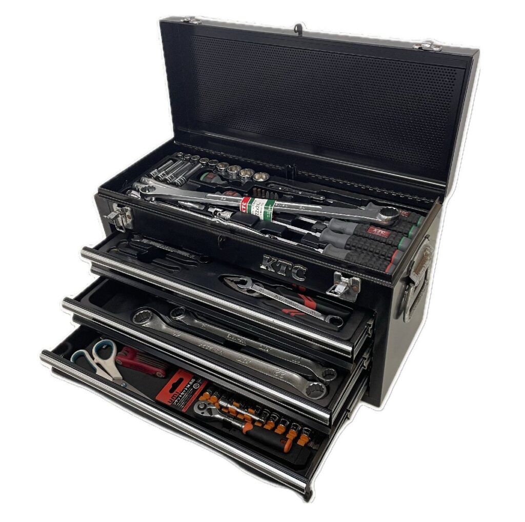 KTC 工具箱 チェスト 3段3引出し SKX0213BK ツールチェスト