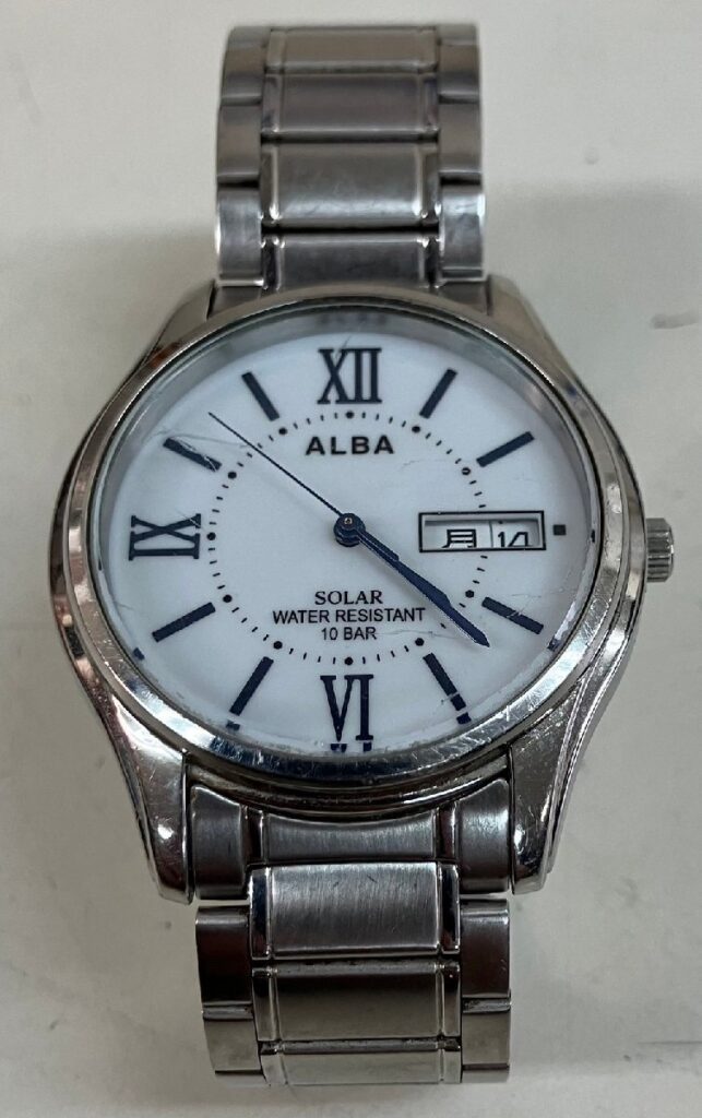 SEIKO V158-0AX0 ALBA SOLAR WATER RESISTANT セイコー 10BAR 腕時計