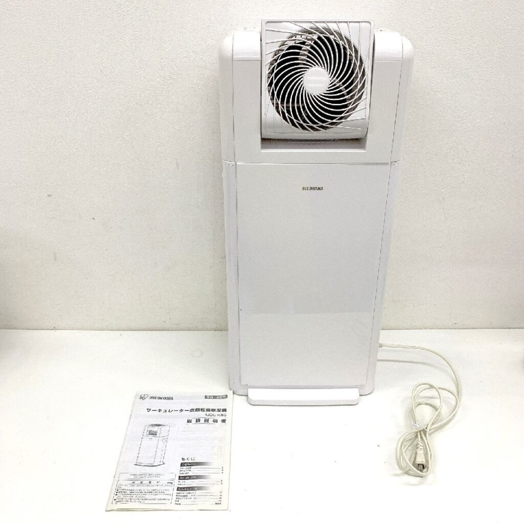 IRIS OHYAMA 衣類乾燥除湿機 IJDC-K80-W アイリスオーヤマ サーキュレーター 2021年製