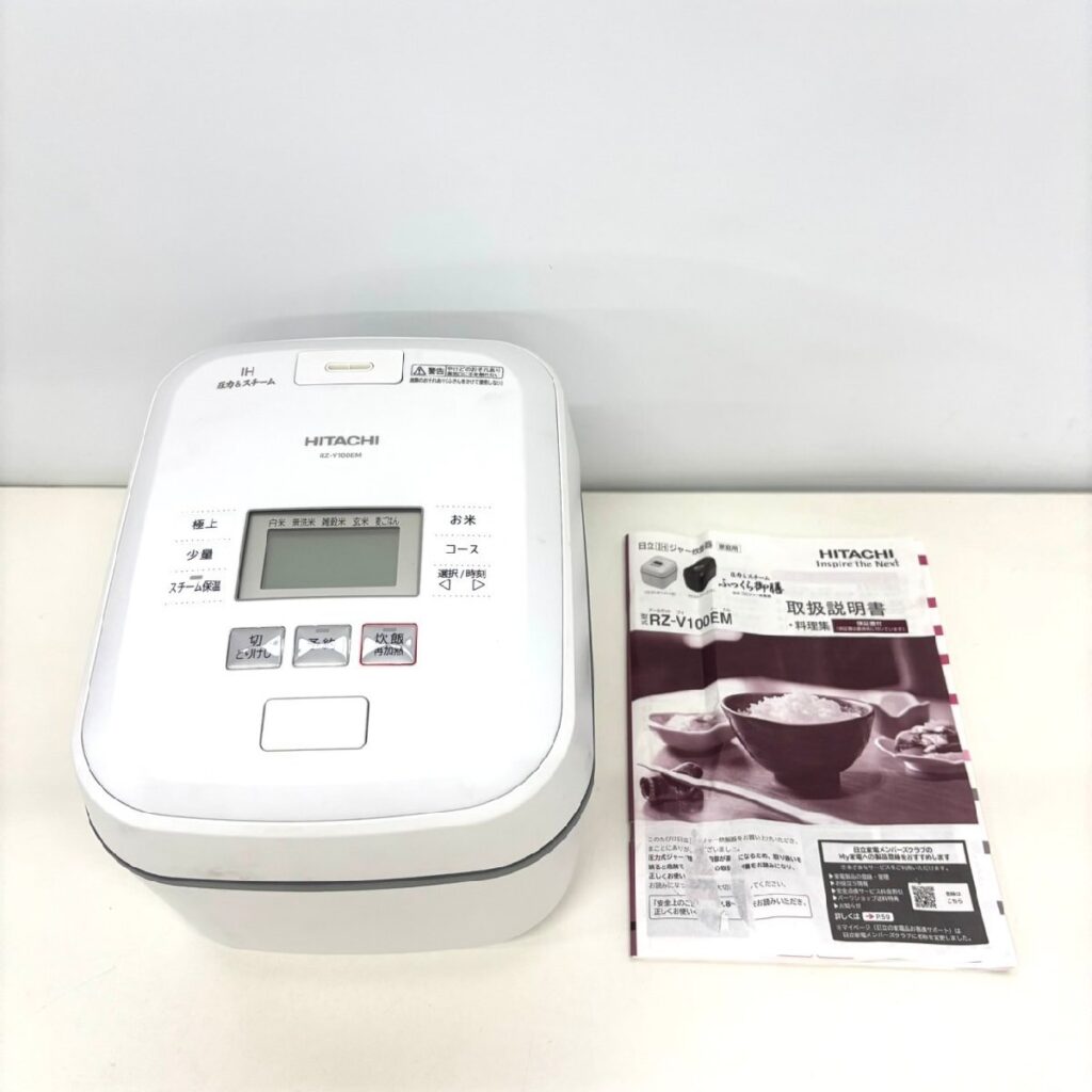 HITACHI 圧力＆スチーム IHジャー炊飯器 RZ-V100EM ふっくら御膳 5.5合炊き 日立