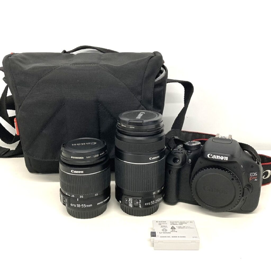 Cannon デジタル一眼レフ EOS kiss X5 レンズキット EF-S 18-55mm EF-S 55-200mm キャノン