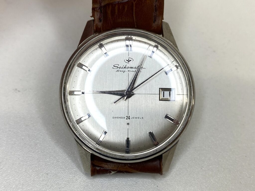 Seikomatic Self Dater DIASHOCK 24 JEWELS 15022DE セイコーマチック セルフデーター 24石 腕時計