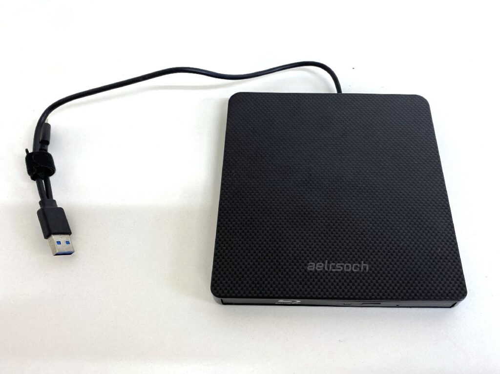 aelrsoch USB3.0 SLIM DRIVE DC5V ブラック ポータブルBDドライブ