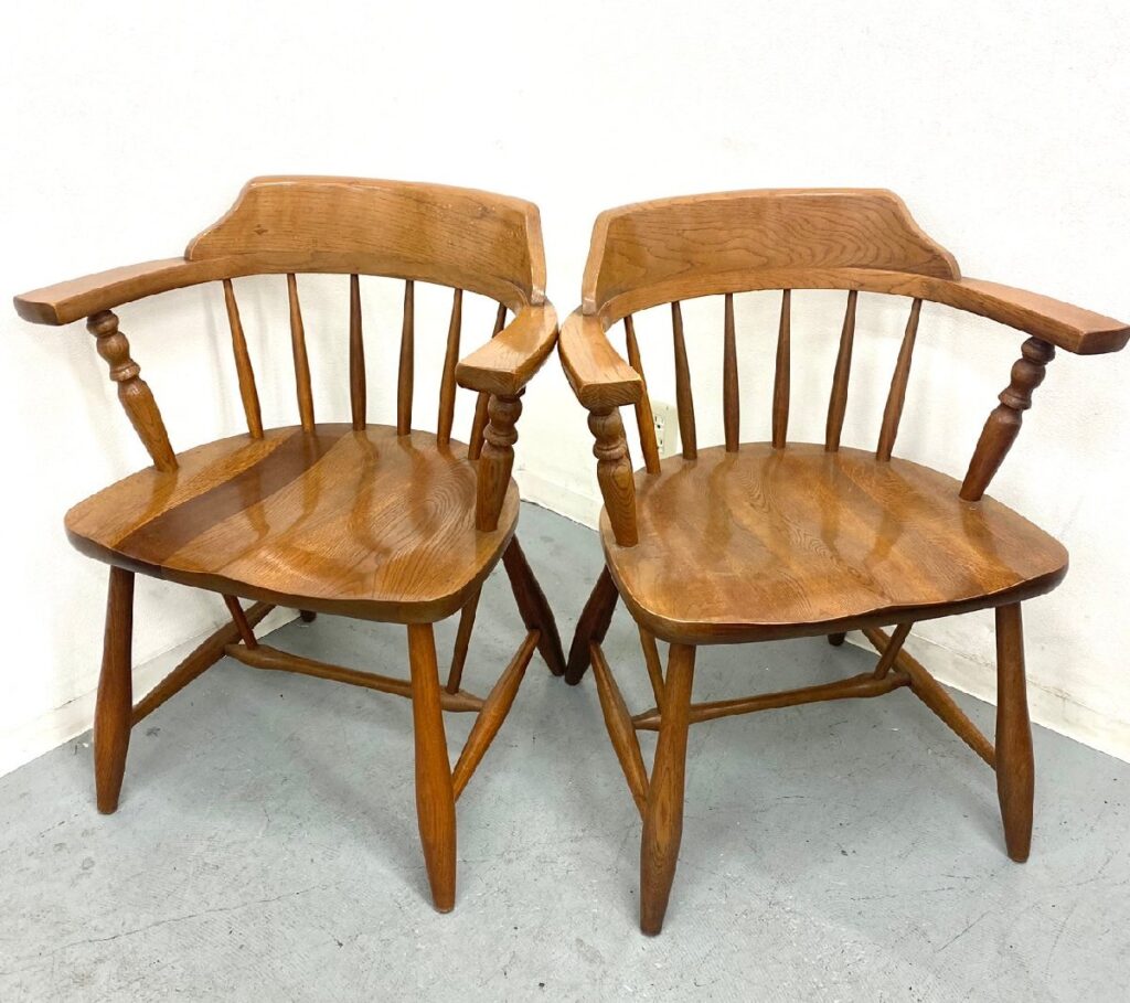 KASHIWA 柏木工 ダイニングチェア 2脚 まとめ アームチェア 木製 椅子 インテリア