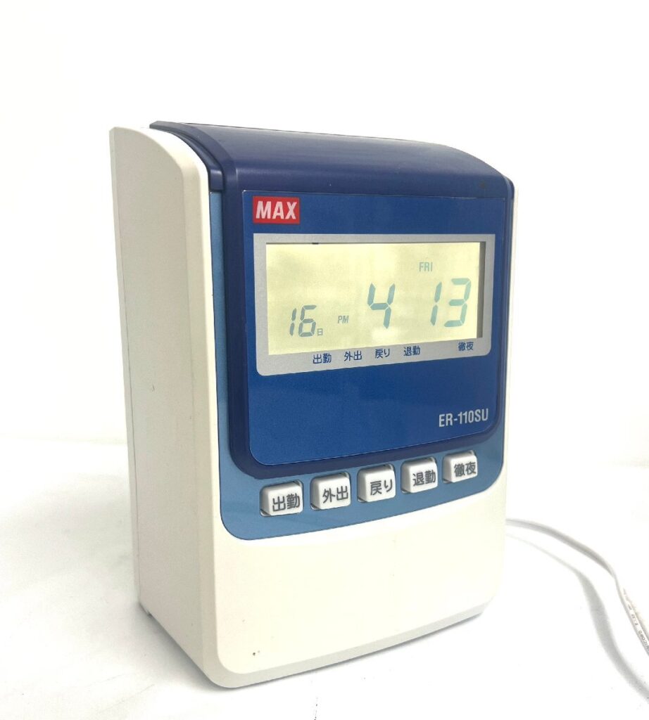 MAX マックスタイムレコーダ ER-110SU ホワイト