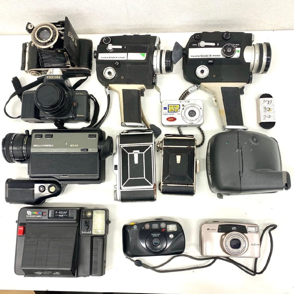 インスタント 8ミリ フィルムカメラ コンパクトデジタルカメラ 一眼レフカメラ 蛇腹カメラ 計12点 まとめ