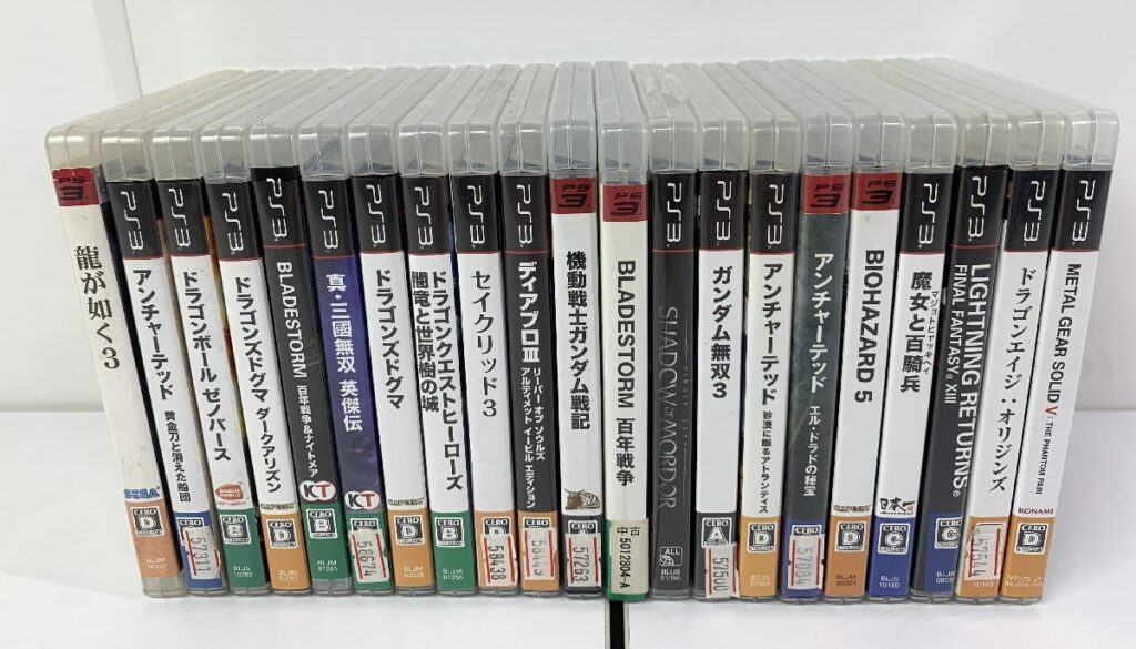 PlayStation 3 ソフト 21点 BIOHAZARD/アンチャーテッド/ファイナルファンタジー など