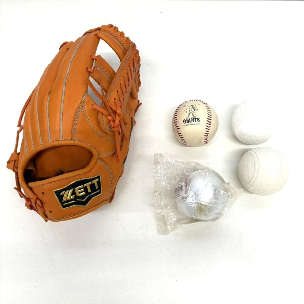 ZETT 軟式野球グローブ BRGB35220 野球ボール4つ付 ゼット