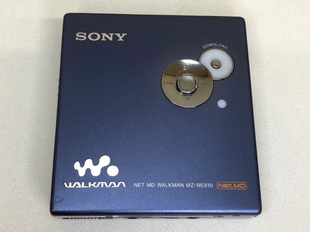 SONY NET MD WALKMAN MZ-NE810 ブルー ソニー ウォークマン ポータブルMDプレーヤー