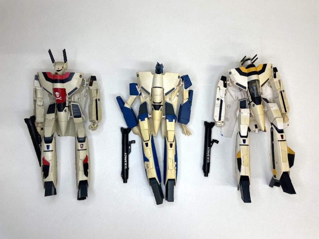 マクロス 超時空要塞マクロス VF-1 ロイ・フォッカー機 VF-1A マックス機 VF-1S 一条輝機 フィギュア ３点まとめ