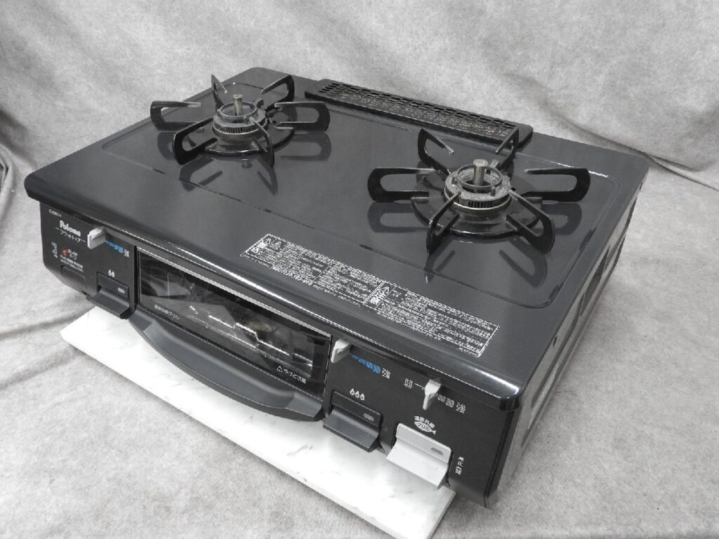 Paloma ガステーブル IC-80BE7-R フラットトップ 都市ガス用 2011年製 パロマ