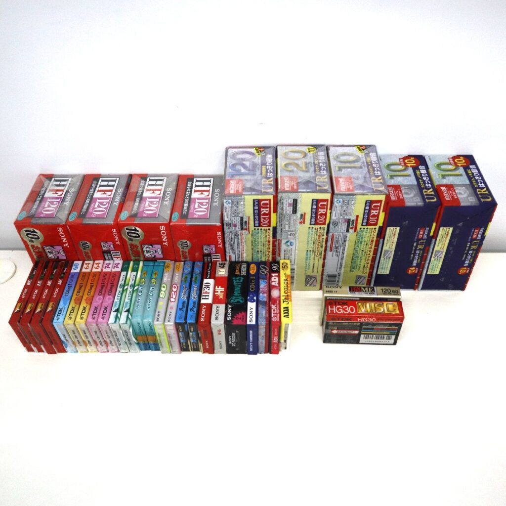 SONY TDK カセットテープ VHSCHG30 Hi8ME 他 まとめ 音楽用118本 ビデオ用2本 計120本