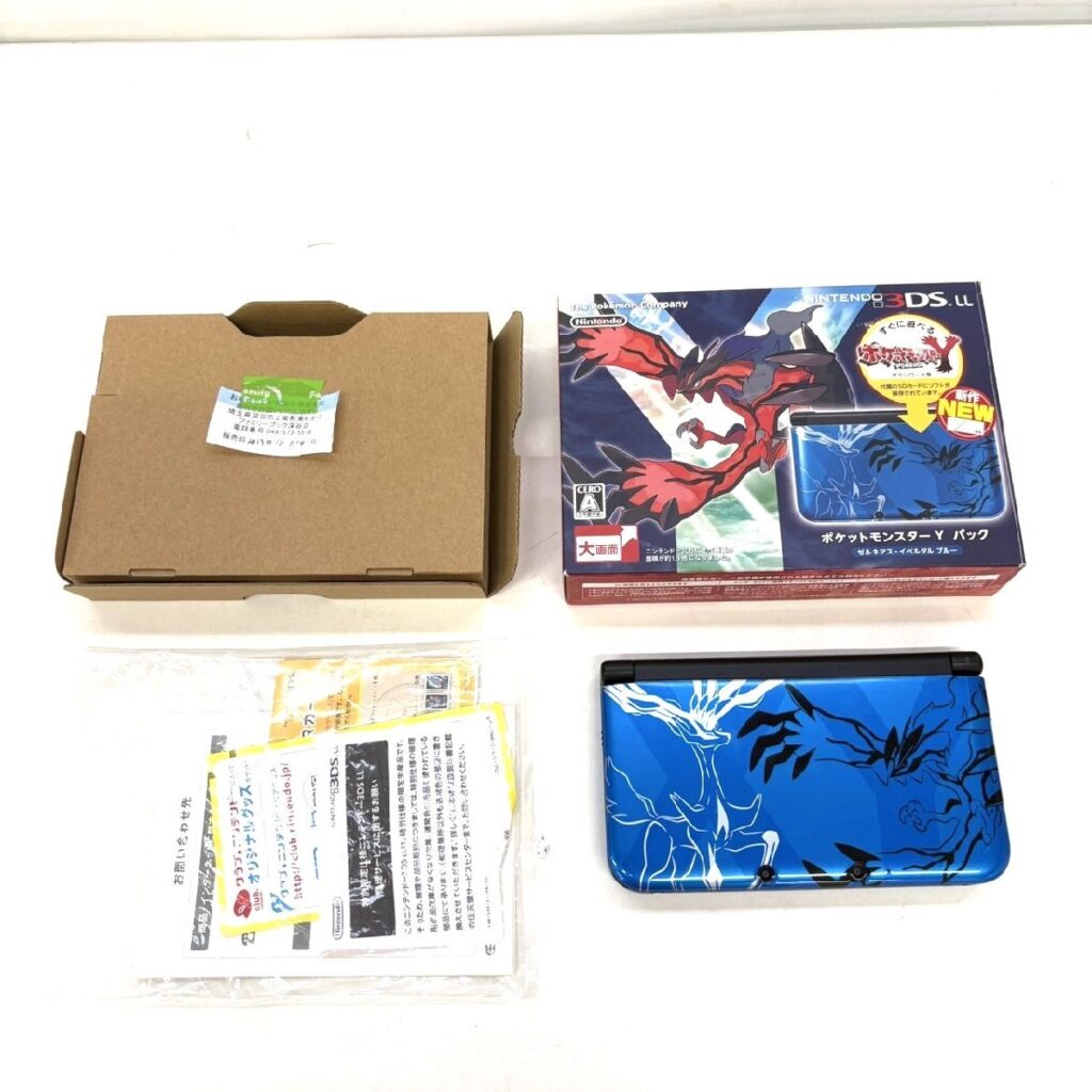 Nintendo 3DS LL ポケットモンスターY パック ゼルネアス・イベルタル ブルー ニンテンドー