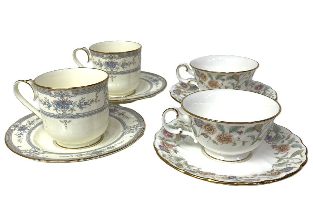 Noritake ノリタケ まとめ売り カップ＆ソーサー 4客 まとめ 食器 Bone China 4500/Contemporary