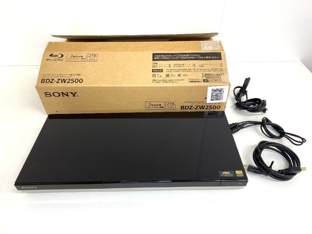SONY BDZ-ZW2500 2018年製 ソニー ブルーレイレコーダー