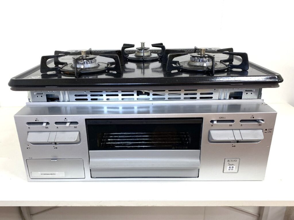 ハーマン ビルトインガスコンロ H1633AOWHV LPガス用 2019年製