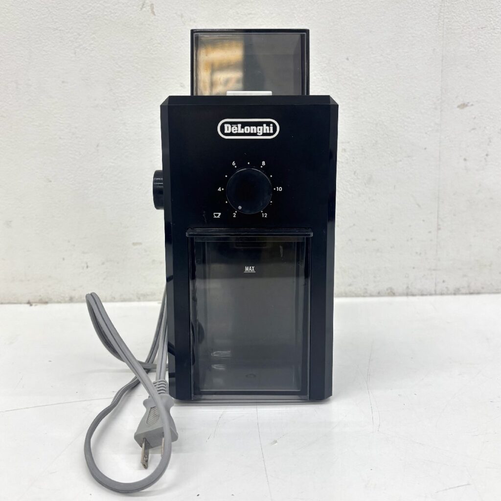 デロンギ　DeLonghi　うす式コーヒーグラインダー ブラック KG79J 　通電確認済み