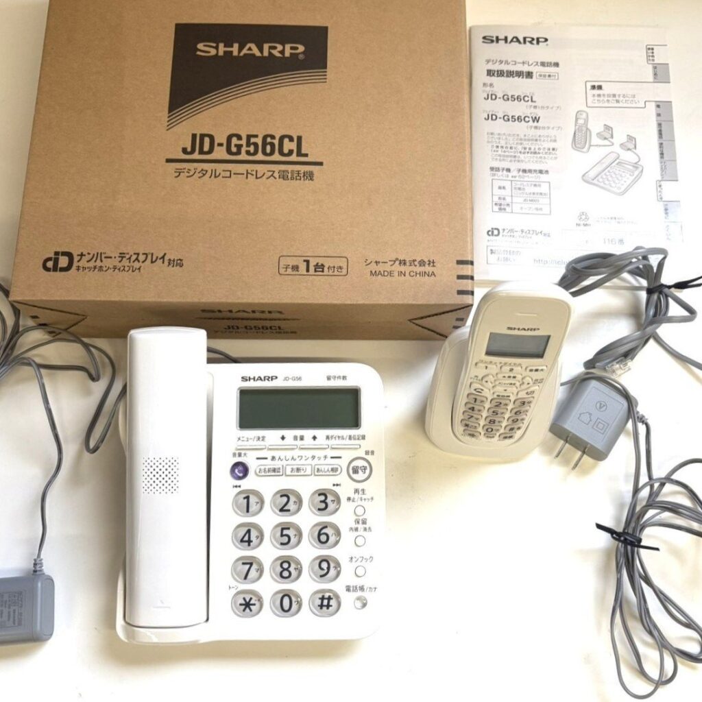 SHARP 電話機 JD-G56CL 子機 JD-G56 シャープ
