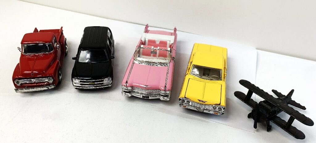 FORD CADILLAC SERIES 62 F-100/1959 クラシックカー ミニカー4台まとめ 複葉機 ブリキ フォード/キャデラックなど