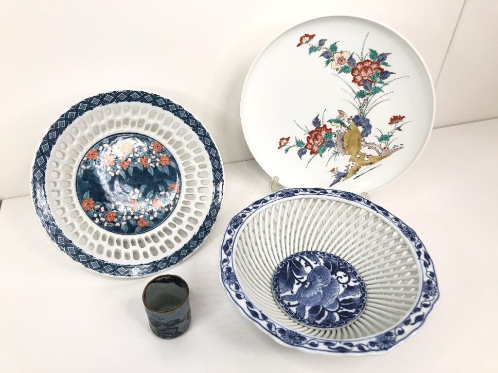 有田焼 食器 4点まとめ 洋食器 皿/プレート/盛り鉢 など