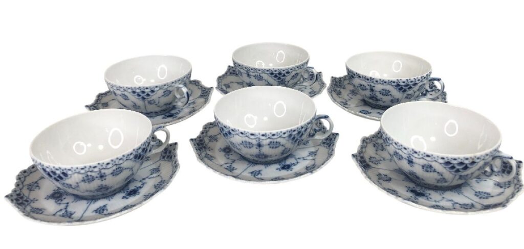 ROYAL COPENHAGEN 081 082 6客セット まとめ ロイヤルコペンハーゲン カップ＆ソーサー 食器