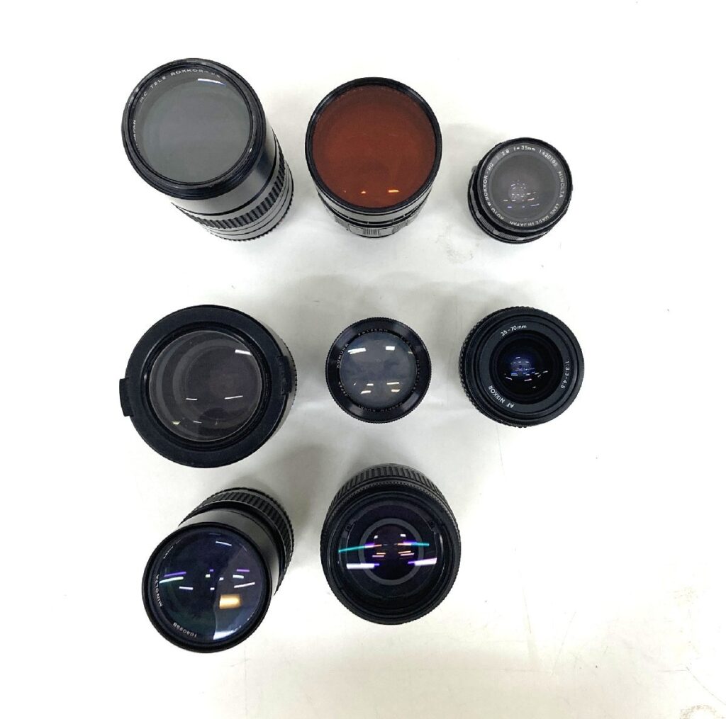 カメラレンズまとめ 8点 NIKON ニコン MINOLTA ミノルタ