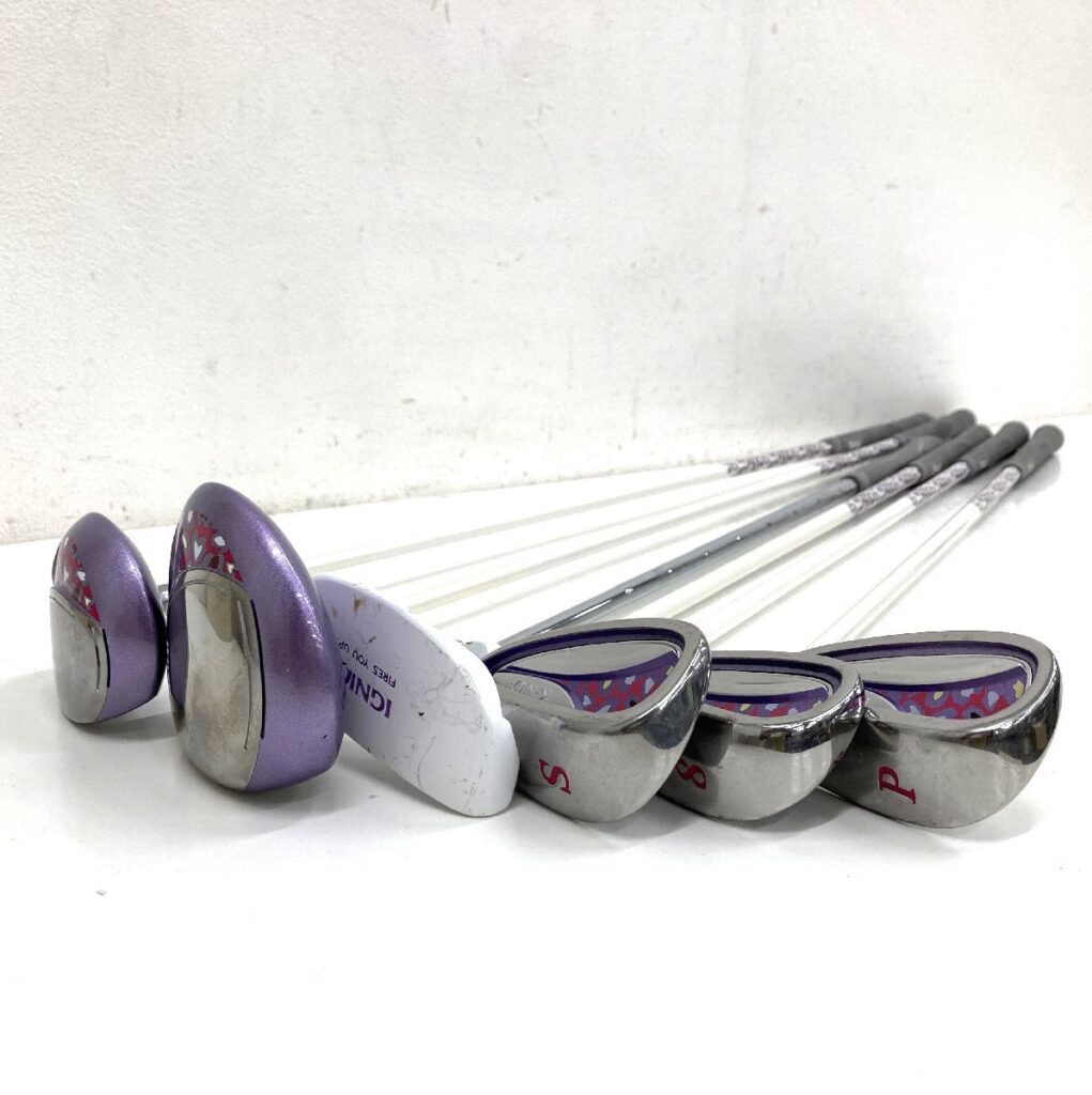 イグニオ IGNIO ゴルフクラブ ウッド419 U527 アイアン S P 8 バター６点 女性用