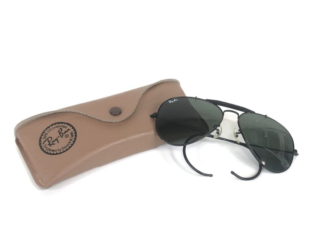 Ray-Ban サングラス ティアドロップ B&L RAY-BAN U.S.A レイバン アビエーター ブラック ケース付