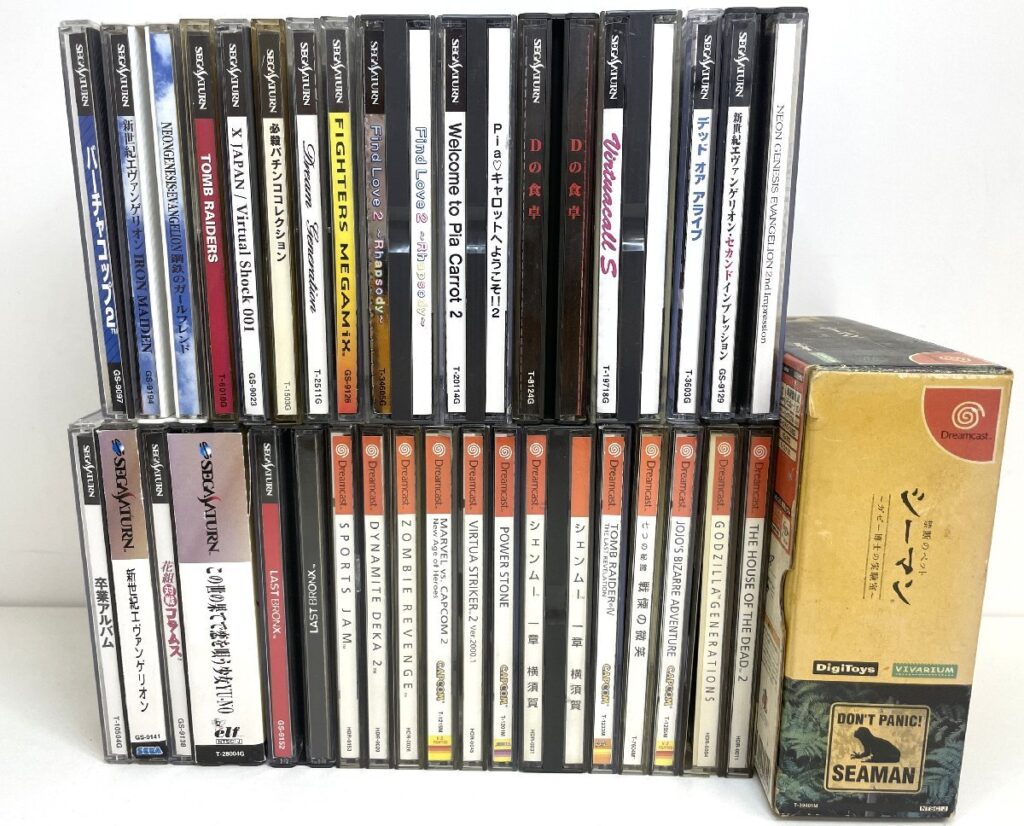 SEGA dreamcast SEGASATURN ソフトまとめ セガ ドリームキャスト 15本 セガサターン 19本 計34本