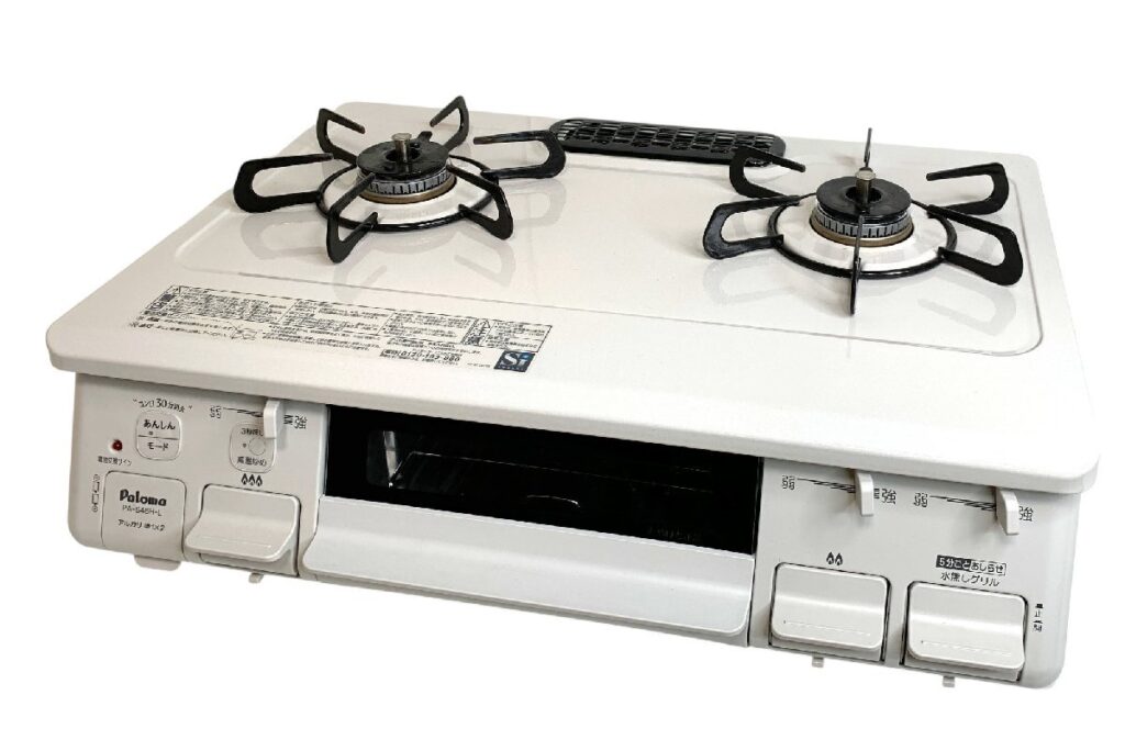 PALOMA ガスコンロ PA-S46H-L パロマ 都市ガス用 2025年製 グリル付きガステーブル