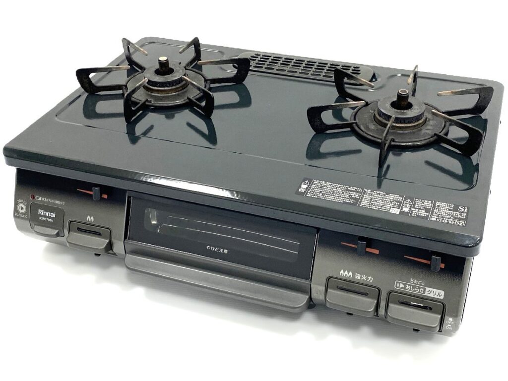 Rinnai ガスコンロ KSR670BKR 2022年製 リンナイ LPガス用 ガステーブル