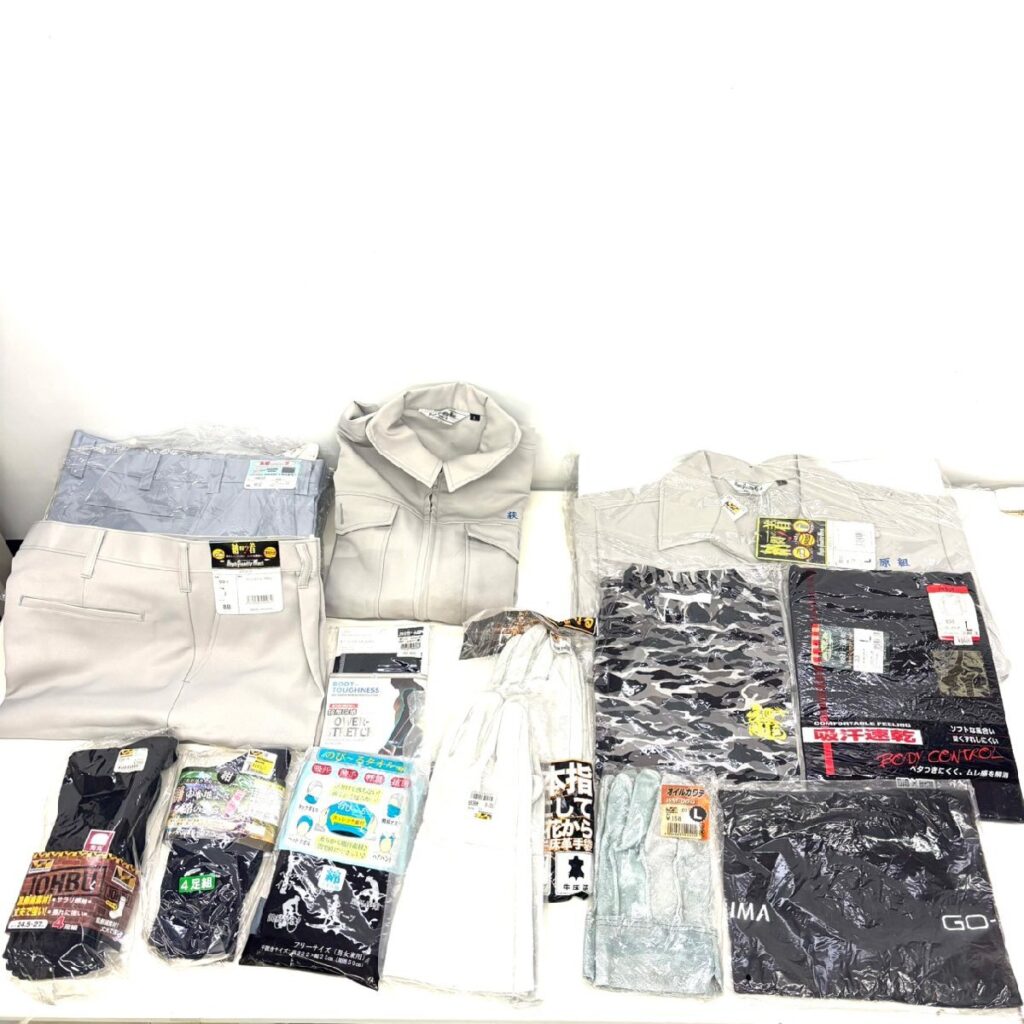 作業服 作業着まとめ 9点 長袖 ハイネック メンズ 詳細不明