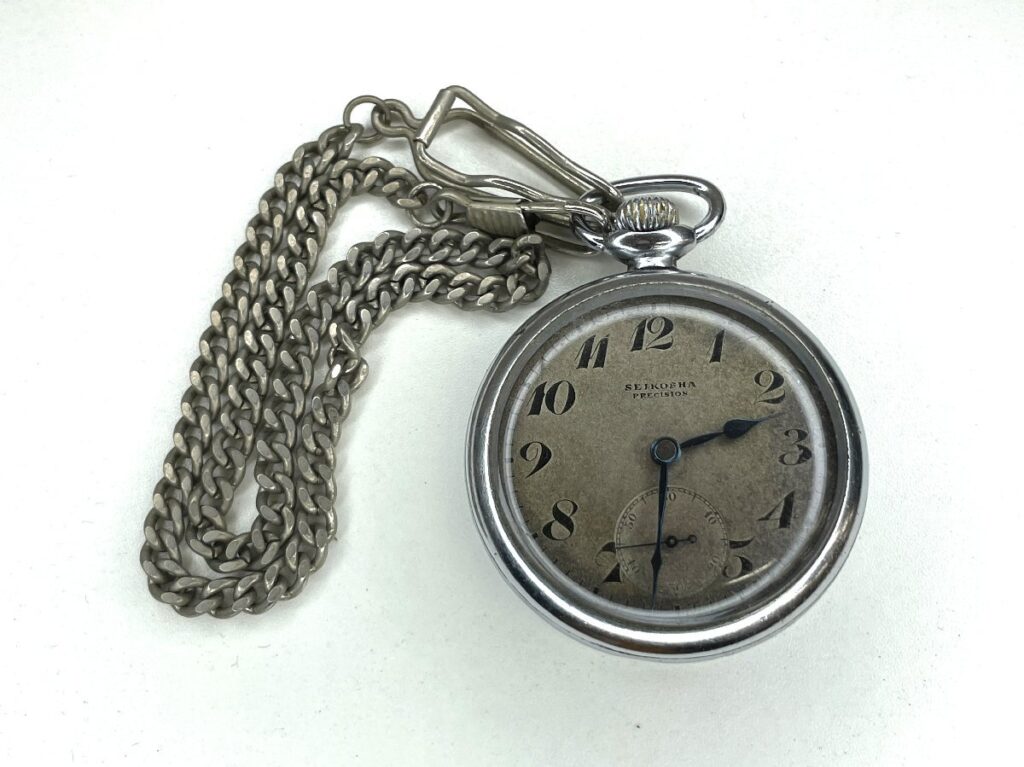 SEIKOSHA PRECISION 昭23 セイコー 精工舎 鉄道時計 懐中時計 手巻き 時計