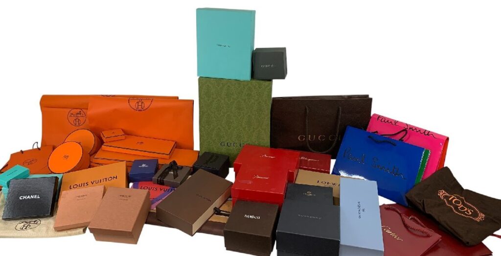 大量 各種ブランド 空き箱/袋いろいろまとめて ショッパー/ボックス エルメス/GUCCI/LV/LOEWE など