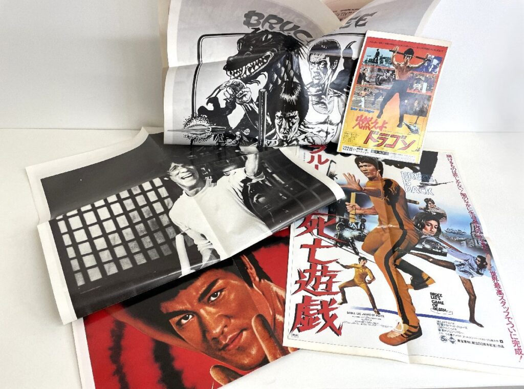 ブルース・リー 映画ポスター 5枚 まとめ ブルースリー ロードショー 八つ折り 大判 ポスター