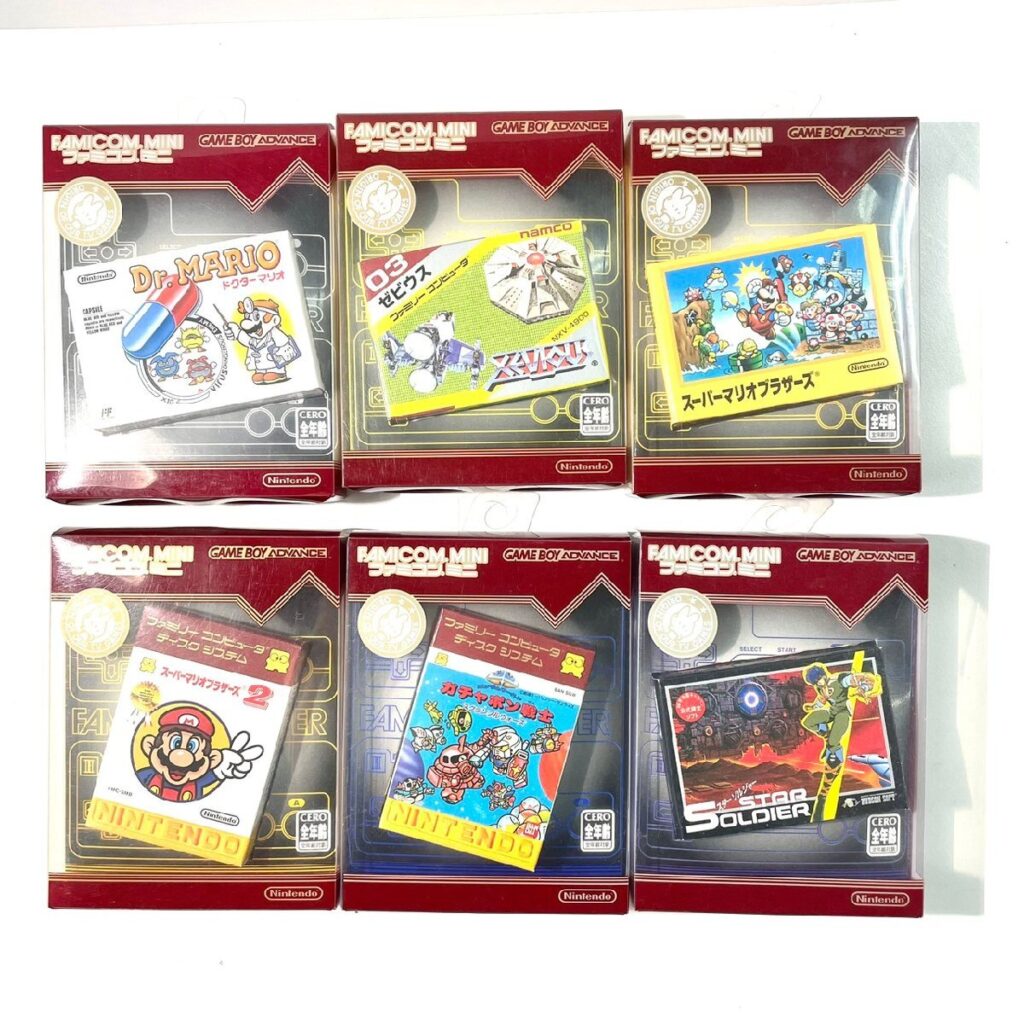 FAMICOM MINI GAME BOY ADVANCE ソフト 6点 まとめ ファミコンミニ ゲームボーイアドバンス Dr.Mario など