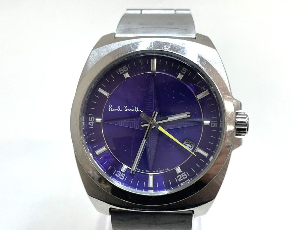 PaulSmith 1116-S060761 HST ポールスミス クオーツ 紫 パープル 文字盤 腕時計