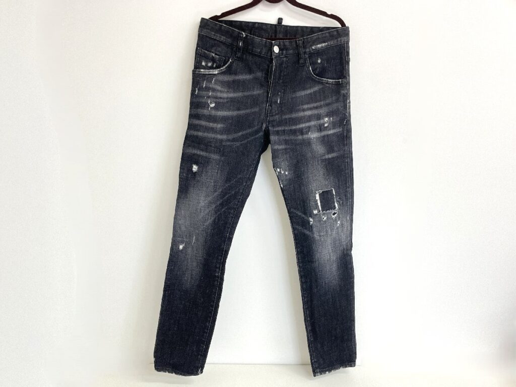 DSQUARED2 S71LB0395 S30357 ダメージ加工 デニム サイズ表記44 160/64A ディースクエアード ジーンズ