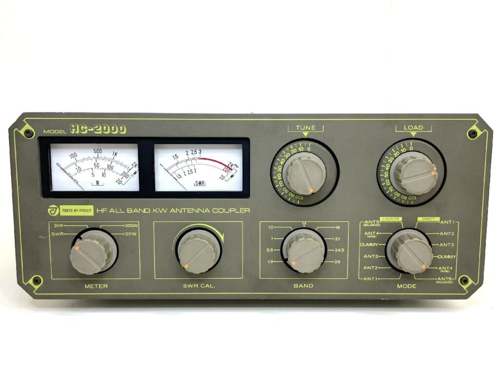 TOKYO HI-POWER HF ANTENNA COUPLER HC-2000 東京ハイパワー アンテナ チューナー