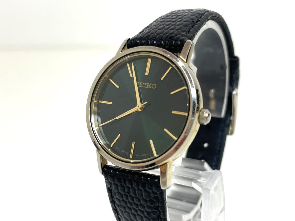 SEIKO 7N01-0JM0 セイコー グリーン文字盤 腕時計
