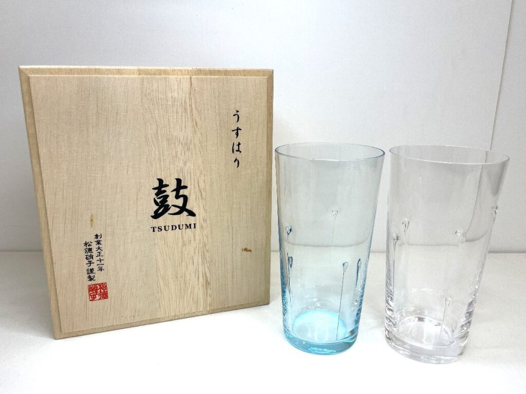 松徳硝子 うすはり 鼓 TSUDUMI グラス